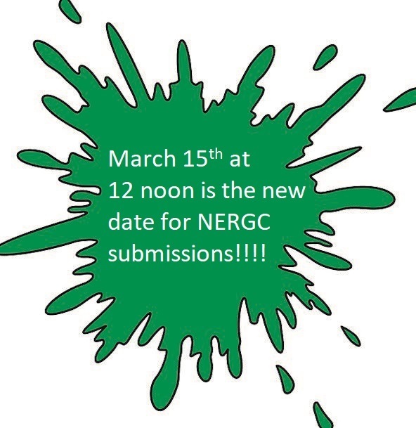NEW DEADLINE FOR NERGC 2021 SUBMISSIONS