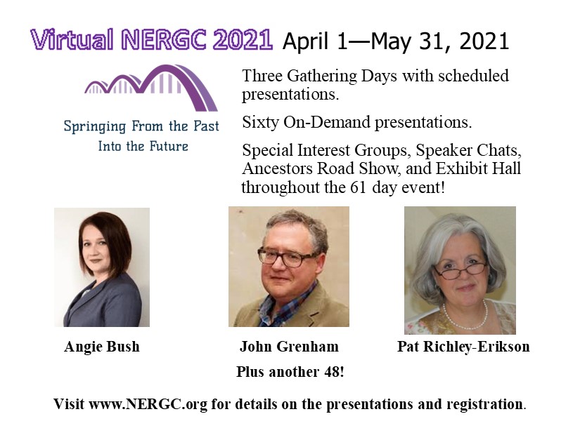 REGISTRATION FOR VIRTUAL NERGC 2021 IS NOW OPEN!