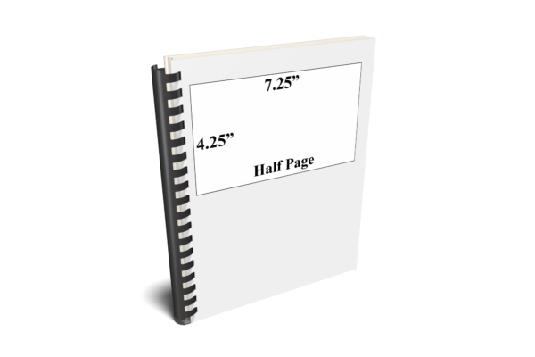 Image depicting half-page horizontal syllabus ad in relation to syllabus page